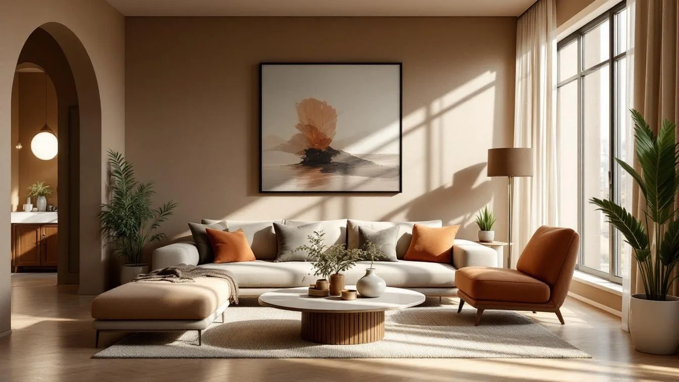 איך לשלב צבעים עם חום שוקולד לשדרוג מראה הבית שלך